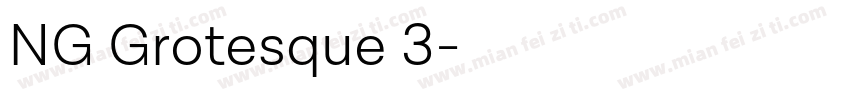 NG Grotesque 3字体转换